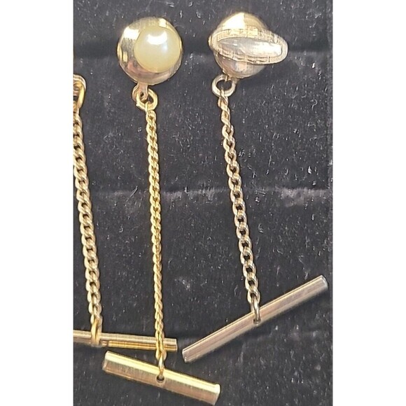 Vintage Lot Of  8 Men’s Tie Tack Pins Gold Tone / Silver Tone - Picture 3 of 11